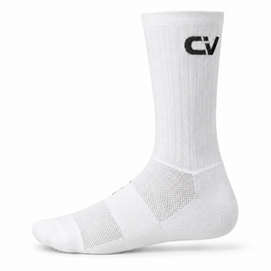Challventure Performance Cycling Socks in Weiß – Ansicht von links
