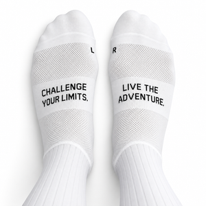Challventure Performance Cycling Socks in Weiß – Ansicht von oben